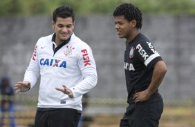 Durante o treino desta manh no CT Joaquim Grava, no Parque Ecolgico do Tiete. O prximo jogo da equipe ser domingo, dia 10/11, contra o Fluminense, no estdio da Fonte Luminosa, em Araraquara/SP, vlido pela 33 rodada do Campeonato Brasileiro de 2013