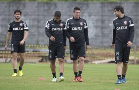 Durante o treino desta manh no CT Joaquim Grava, no Parque Ecolgico do Tiete. O prximo jogo da equipe ser domingo, dia 10/11, contra o Fluminense, no estdio da Fonte Luminosa, em Araraquara/SP, vlido pela 33 rodada do Campeonato Brasileiro de 2013