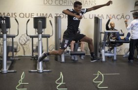 Durante o treino desta manh no CT Joaquim Grava, no Parque Ecolgico do Tiete. O prximo jogo da equipe ser domingo, dia 10/11, contra o Fluminense, no estdio da Fonte Luminosa, em Araraquara/SP, vlido pela 33 rodada do Campeonato Brasileiro de 2013