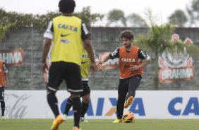 Durante o treino desta manh no CT Joaquim Grava, no Parque Ecolgico do Tiete. O prximo jogo da equipe ser domingo, dia 10/11, contra o Fluminense, no estdio da Fonte Luminosa, em Araraquara/SP, vlido pela 33 rodada do Campeonato Brasileiro de 2013