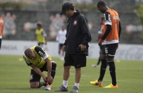 Durante o treino desta manh no CT Joaquim Grava, no Parque Ecolgico do Tiete. O prximo jogo da equipe ser domingo, dia 10/11, contra o Fluminense, no estdio da Fonte Luminosa, em Araraquara/SP, vlido pela 33 rodada do Campeonato Brasileiro de 2013