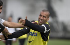 Durante o treino desta manh no CT Joaquim Grava, no Parque Ecolgico do Tiete. O prximo jogo da equipe ser domingo, dia 10/11, contra o Fluminense, no estdio da Fonte Luminosa, em Araraquara/SP, vlido pela 33 rodada do Campeonato Brasileiro de 2013