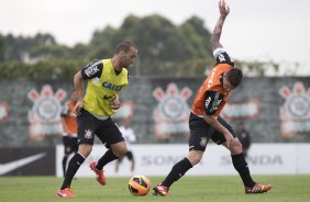 Durante o treino desta manh no CT Joaquim Grava, no Parque Ecolgico do Tiete. O prximo jogo da equipe ser domingo, dia 10/11, contra o Fluminense, no estdio da Fonte Luminosa, em Araraquara/SP, vlido pela 33 rodada do Campeonato Brasileiro de 2013