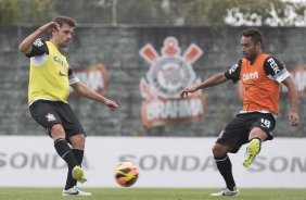 Durante o treino desta manhã no CT Joaquim Grava, no Parque Ecológico do Tiete. O próximo jogo da equipe será domingo, dia 10/11, contra o Fluminense, no estádio da Fonte Luminosa, em Araraquara/SP, válido pela 33ª rodada do Campeonato Brasileiro de 2013