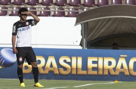 Durante o treino desta tarde no estádio da Fonte Luminosa em Araraquara. O próximo jogo da equipe será amanhã, domingo, dia 10/11, contra o Fluminense, no mesmo estádio, válido pela 33ª rodada do Campeonato Brasileiro de 2013