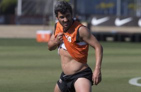Durante o treino desta tarde no CT Joaquim Grava, no Parque Ecológico do Tiete. O próximo jogo da equipe será domingo, dia 17/11, contra o Vasco/RJ, no estádio do Pacaembu, válido pela 35ª rodada do Campeonato Brasileiro de 2013