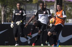 Durante o treino desta tarde no CT Joaquim Grava, no Parque Ecológico do Tiete. O próximo jogo da equipe será domingo, dia 17/11, contra o Vasco/RJ, no estádio do Pacaembu, válido pela 35ª rodada do Campeonato Brasileiro de 2013