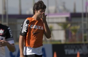 Durante o treino desta tarde no CT Joaquim Grava, no Parque Ecolgico do Tiete. O prximo jogo da equipe ser domingo, dia 17/11, contra o Vasco/RJ, no estdio do Pacaembu, vlido pela 35 rodada do Campeonato Brasileiro de 2013