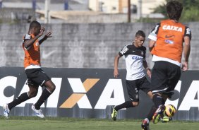 Durante o treino desta tarde no CT Joaquim Grava, no Parque Ecológico do Tiete. O próximo jogo da equipe será domingo, dia 17/11, contra o Vasco/RJ, no estádio do Pacaembu, válido pela 35ª rodada do Campeonato Brasileiro de 2013