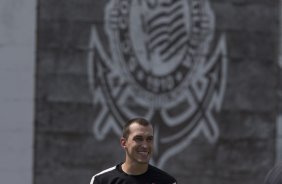 Durante o durante o treino desta manh no CT Joaquim Grava, no Parque Ecolgico do Tiete. O prximo jogo da equipe ser amanh, domingo, dia 17/11, contra o Vasco/RJ, no estdio do Pacaembu, vlido pela 35 rodada do Campeonato Brasileiro de 2013