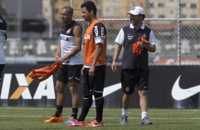 Durante o durante o treino desta manh no CT Joaquim Grava, no Parque Ecolgico do Tiete. O prximo jogo da equipe ser amanh, domingo, dia 17/11, contra o Vasco/RJ, no estdio do Pacaembu, vlido pela 35 rodada do Campeonato Brasileiro de 2013