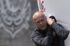 Durante o durante o treino desta manh no CT Joaquim Grava, no Parque Ecolgico do Tiete. O prximo jogo da equipe ser amanh, domingo, dia 17/11, contra o Vasco/RJ, no estdio do Pacaembu, vlido pela 35 rodada do Campeonato Brasileiro de 2013