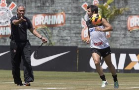 Durante o durante o treino desta manhã no CT Joaquim Grava, no Parque Ecológico do Tiete. O próximo jogo da equipe será amanhã, domingo, dia 17/11, contra o Vasco/RJ, no estádio do Pacaembu, válido pela 35ª rodada do Campeonato Brasileiro de 2013