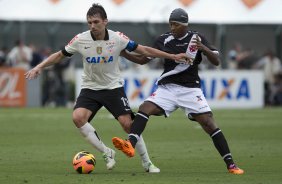 Durante a partida entre Corinthians x Vasco da Gama, realizada esta tarde no estdio do Pacaembu, vlida pela 35 rodada do Campeonato Brasileiro de 2013