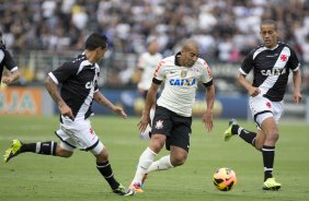 Durante a partida entre Corinthians x Vasco da Gama, realizada esta tarde no estdio do Pacaembu, vlida pela 35 rodada do Campeonato Brasileiro de 2013