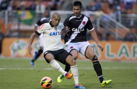 Durante a partida entre Corinthians x Vasco da Gama, realizada esta tarde no estdio do Pacaembu, vlida pela 35 rodada do Campeonato Brasileiro de 2013