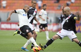 Durante a partida entre Corinthians x Vasco da Gama, realizada esta tarde no estdio do Pacaembu, vlida pela 35 rodada do Campeonato Brasileiro de 2013