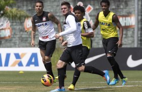 Durante o treino desta manhã no CT Joaquim Grava, no Parque Ecológico do Tiete. O próximo jogo da equipe será domingo, dia 24/11, contra o Flamengo, no estádio do Maracanã, válido pela 36ª rodada do Campeonato Brasileiro de 2013