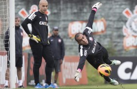 Durante o treino desta tarde no CT Joaquim Grava, no Parque Ecológico do Tiete. O próximo jogo da equipe será domingo, dia 24/11, contra o Flamengo, no estádio do Maracanã, válido pela 36ª rodada do Campeonato Brasileiro de 2013