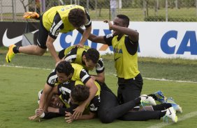 Durante o treino desta tarde no CT Joaquim Grava, no Parque Ecológico do Tiete. O próximo jogo da equipe será domingo, dia 24/11, contra o Flamengo, no estádio do Maracanã, válido pela 36ª rodada do Campeonato Brasileiro de 2013