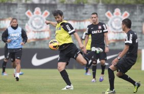 Durante o treino desta tarde no CT Joaquim Grava, no Parque Ecológico do Tiete. O próximo jogo da equipe será domingo, dia 24/11, contra o Flamengo, no estádio do Maracanã, válido pela 36ª rodada do Campeonato Brasileiro de 2013