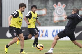 Durante o treino desta tarde no CT Joaquim Grava, no Parque Ecológico do Tiete. O próximo jogo da equipe será domingo, dia 24/11, contra o Flamengo, no estádio do Maracanã, válido pela 36ª rodada do Campeonato Brasileiro de 2013