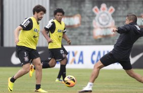 Durante o treino desta tarde no CT Joaquim Grava, no Parque Ecolgico do Tiete. O prximo jogo da equipe ser domingo, dia 24/11, contra o Flamengo, no estdio do Maracan, vlido pela 36 rodada do Campeonato Brasileiro de 2013