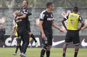 Durante o treino desta tarde no CT Joaquim Grava, no Parque Ecológico do Tiete. O próximo jogo da equipe será domingo, dia 24/11, contra o Flamengo, no estádio do Maracanã, válido pela 36ª rodada do Campeonato Brasileiro de 2013