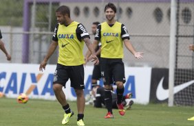 Durante o treino desta tarde no CT Joaquim Grava, no Parque Ecológico do Tiete. O próximo jogo da equipe será domingo, dia 24/11, contra o Flamengo, no estádio do Maracanã, válido pela 36ª rodada do Campeonato Brasileiro de 2013