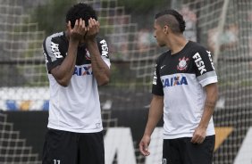 Durante o treino desta manh no CT Joaquim Grava, no Parque Ecolgico do Tiete. O prximo jogo da equipe ser amanh, domingo, dia 24/11, contra o Flamengo, no estdio do Maracan, vlido pela 36 rodada do Campeonato Brasileiro de 2013