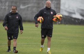 Durante o treino desta manh no CT Joaquim Grava, no Parque Ecolgico do Tiete. O prximo jogo da equipe ser amanh, domingo, dia 24/11, contra o Flamengo, no estdio do Maracan, vlido pela 36 rodada do Campeonato Brasileiro de 2013