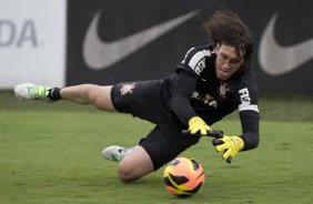 Durante o treino desta manh no CT Joaquim Grava, no Parque Ecolgico do Tiete. O prximo jogo da equipe ser amanh, domingo, dia 24/11, contra o Flamengo, no estdio do Maracan, vlido pela 36 rodada do Campeonato Brasileiro de 2013