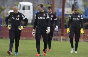 Durante o treino desta manh no CT Joaquim Grava, no Parque Ecolgico do Tiete. O prximo jogo da equipe ser amanh, domingo, dia 24/11, contra o Flamengo, no estdio do Maracan, vlido pela 36 rodada do Campeonato Brasileiro de 2013