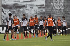 Durante o treino desta manhã no CT Joaquim Grava, no Parque Ecológico do Tiete. O próximo jogo da equipe será amanhã, domingo, dia 24/11, contra o Flamengo, no estádio do Maracanã, válido pela 36ª rodada do Campeonato Brasileiro de 2013