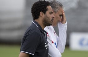 Durante o treino desta manh no CT Joaquim Grava, no Parque Ecolgico do Tiete. O prximo jogo da equipe ser sbado, dia 30/11, contra o Internacional/RS, no estdio do Maracan, vlido pela 37 rodada do Campeonato Brasileiro de 2013