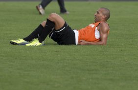 Durante o treino desta tarde no CT Joaquim Grava, no Parque Ecológico do Tiete. O próximo jogo da equipe será sábado, dia 30/11, contra o Internacional/RS, no estádio do Maracanã, válido pela 37ª rodada do Campeonato Brasileiro de 2013