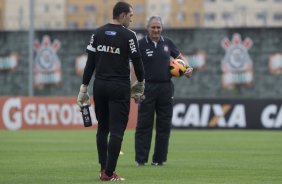 Durante o treino desta tarde no CT Joaquim Grava, no Parque Ecológico do Tiete. O próximo jogo da equipe será sábado, dia 30/11, contra o Internacional/RS, no estádio do Maracanã, válido pela 37ª rodada do Campeonato Brasileiro de 2013
