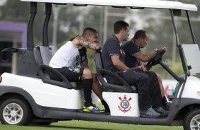 Durante o treino desta tarde no CT Joaquim Grava, no Parque Ecológico do Tiete. O próximo jogo da equipe será sábado, dia 30/11, contra o Internacional/RS, no estádio do Maracanã, válido pela 37ª rodada do Campeonato Brasileiro de 2013