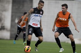 Durante o treino desta tarde no CT Joaquim Grava, no Parque Ecológico do Tiete. O próximo jogo da equipe será sábado, dia 30/11, contra o Internacional/RS, no estádio do Maracanã, válido pela 37ª rodada do Campeonato Brasileiro de 2013