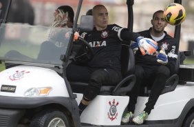 Durante o treino desta tarde no CT Joaquim Grava, no Parque Ecológico do Tiete. O próximo jogo da equipe será sábado, dia 30/11, contra o Internacional/RS, no estádio do Maracanã, válido pela 37ª rodada do Campeonato Brasileiro de 2013