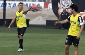Durante o treino desta tarde no CT Joaquim Grava, no Parque Ecológico do Tiete. O próximo jogo da equipe será amanhã, sábado, dia 30/11, contra o Internacional/RS, no estádio do Maracanã, válido pela 37ª rodada do Campeonato Brasileiro de 2013