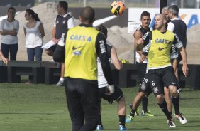 Durante o treino desta tarde no CT Joaquim Grava, no Parque Ecológico do Tiete. O próximo jogo da equipe será amanhã, sábado, dia 30/11, contra o Internacional/RS, no estádio do Maracanã, válido pela 37ª rodada do Campeonato Brasileiro de 2013