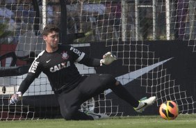 Durante o treino desta tarde no CT Joaquim Grava, no Parque Ecológico do Tiete. O próximo jogo da equipe será amanhã, sábado, dia 30/11, contra o Internacional/RS, no estádio do Maracanã, válido pela 37ª rodada do Campeonato Brasileiro de 2013