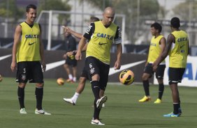 Durante o treino desta tarde no CT Joaquim Grava, no Parque Ecolgico do Tiete. O prximo jogo da equipe ser amanh, sbado, dia 30/11, contra o Internacional/RS, no estdio do Maracan, vlido pela 37 rodada do Campeonato Brasileiro de 2013