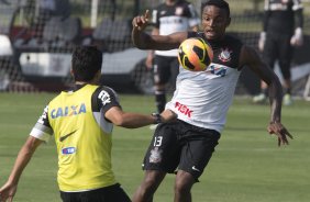 Durante o treino desta tarde no CT Joaquim Grava, no Parque Ecolgico do Tiete. O prximo jogo da equipe ser amanh, sbado, dia 30/11, contra o Internacional/RS, no estdio do Maracan, vlido pela 37 rodada do Campeonato Brasileiro de 2013