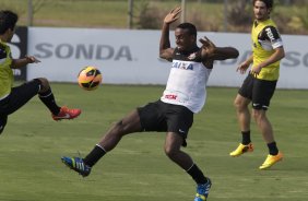 Durante o treino desta tarde no CT Joaquim Grava, no Parque Ecolgico do Tiete. O prximo jogo da equipe ser amanh, sbado, dia 30/11, contra o Internacional/RS, no estdio do Maracan, vlido pela 37 rodada do Campeonato Brasileiro de 2013