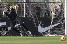 Durante o treino desta tarde no CT Joaquim Grava, no Parque Ecológico do Tiete. O próximo jogo da equipe será amanhã, sábado, dia 30/11, contra o Internacional/RS, no estádio do Maracanã, válido pela 37ª rodada do Campeonato Brasileiro de 2013