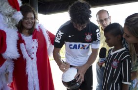 Durante o treino desta tarde no CT Joaquim Grava, no Parque Ecolgico do Tiete. O prximo jogo da equipe ser sbado, dia 07/12, contra o Nautico/PE, na Arena Pernambuco, vlido pela 38 rodada do Campeonato Brasileiro de 2013