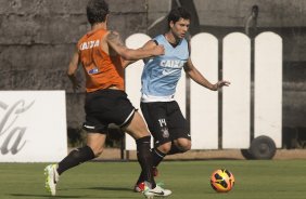 Durante o treino desta tarde no CT Joaquim Grava, no Parque Ecolgico do Tiete. O prximo jogo da equipe ser sbado, dia 07/12, contra o Nautico/PE, na Arena Pernambuco, vlido pela 38 rodada do Campeonato Brasileiro de 2013