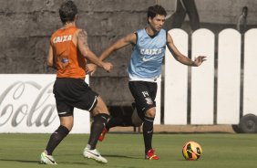 Durante o treino desta tarde no CT Joaquim Grava, no Parque Ecolgico do Tiete. O prximo jogo da equipe ser sbado, dia 07/12, contra o Nautico/PE, na Arena Pernambuco, vlido pela 38 rodada do Campeonato Brasileiro de 2013